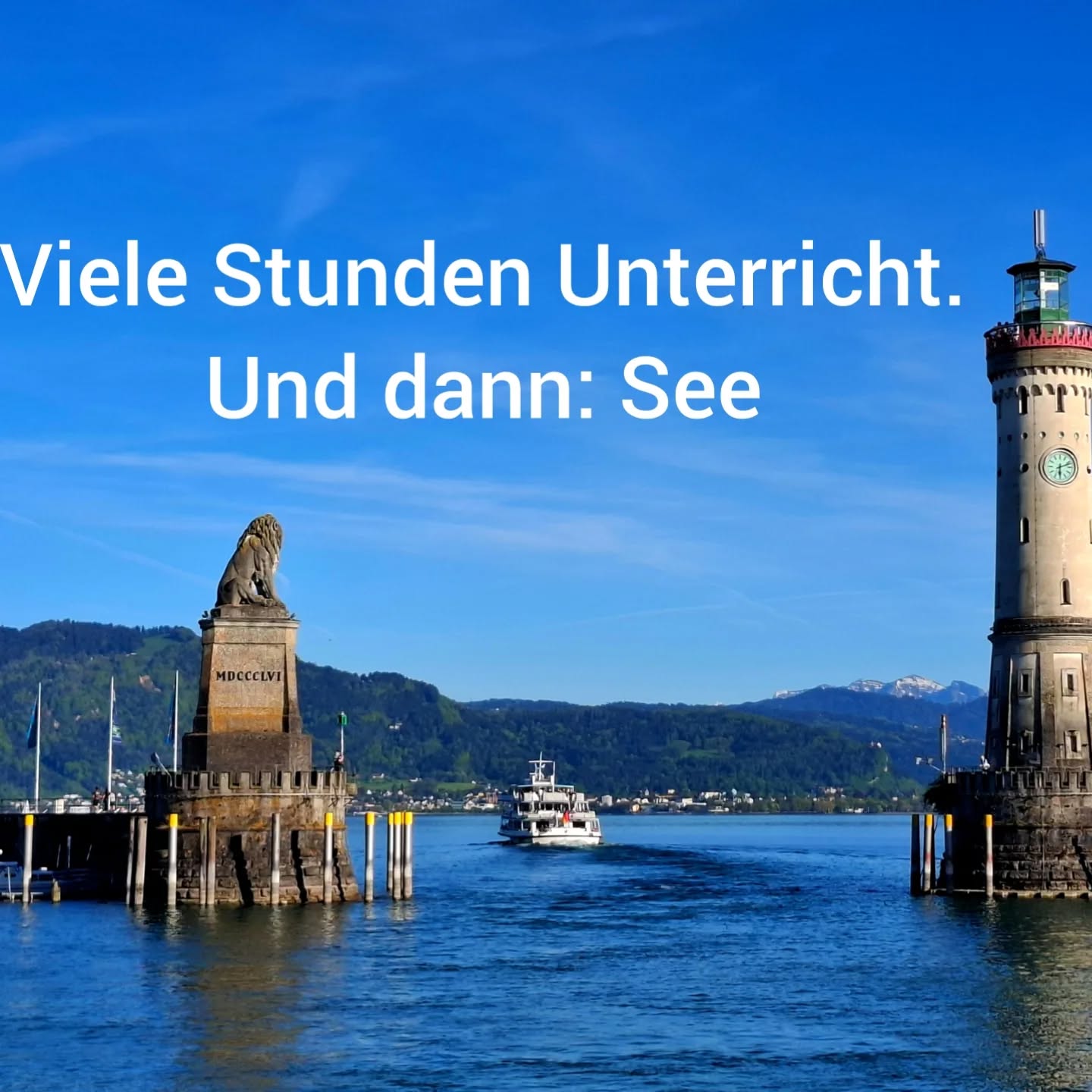 Dieses Wochenende unterrichte ich angehende Heilpraktiker für Psychotherapie an der Heilpraktikerakademie Lindau.

Es ist intensiv.
Viel Inhalt.
Viel Verantwortung.

Und gleichzeitig sitze ich abends am Bodensee
und merke, wie schnell Ruhe wiederkomm