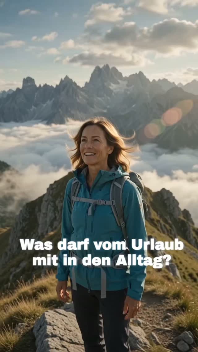 Gestern noch Abenteuer … heute wieder Alltag.

Und manchmal fühlt sich genau dieser Übergang erstaunlich schwer an.

Der Urlaub war erholsam, der Kopf war frei – und plötzlich warten wieder Termine, Mails und Verpflichtungen.

Wie gelingt der Übergan