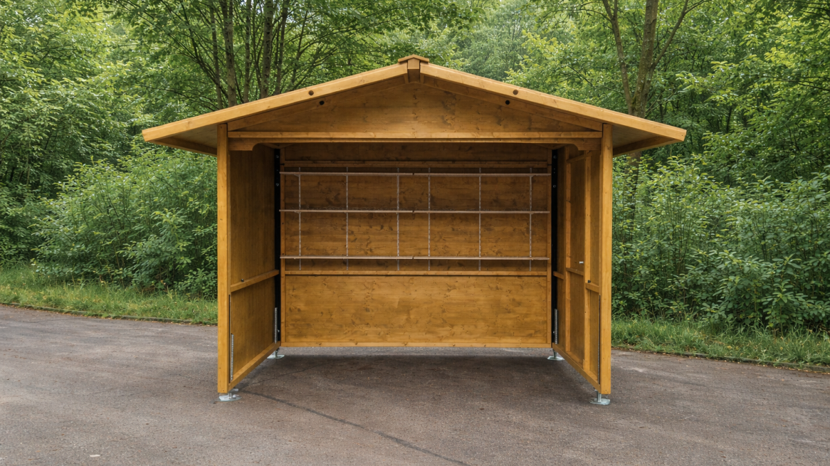 Optionale Aufbaumöglichkeit als begehbare von vorne