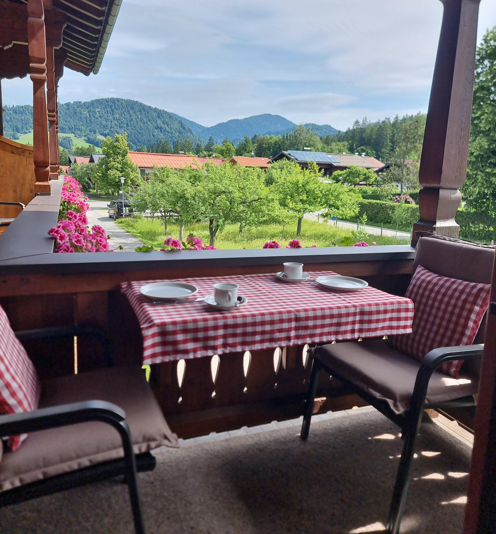 Aussicht vom Balkon