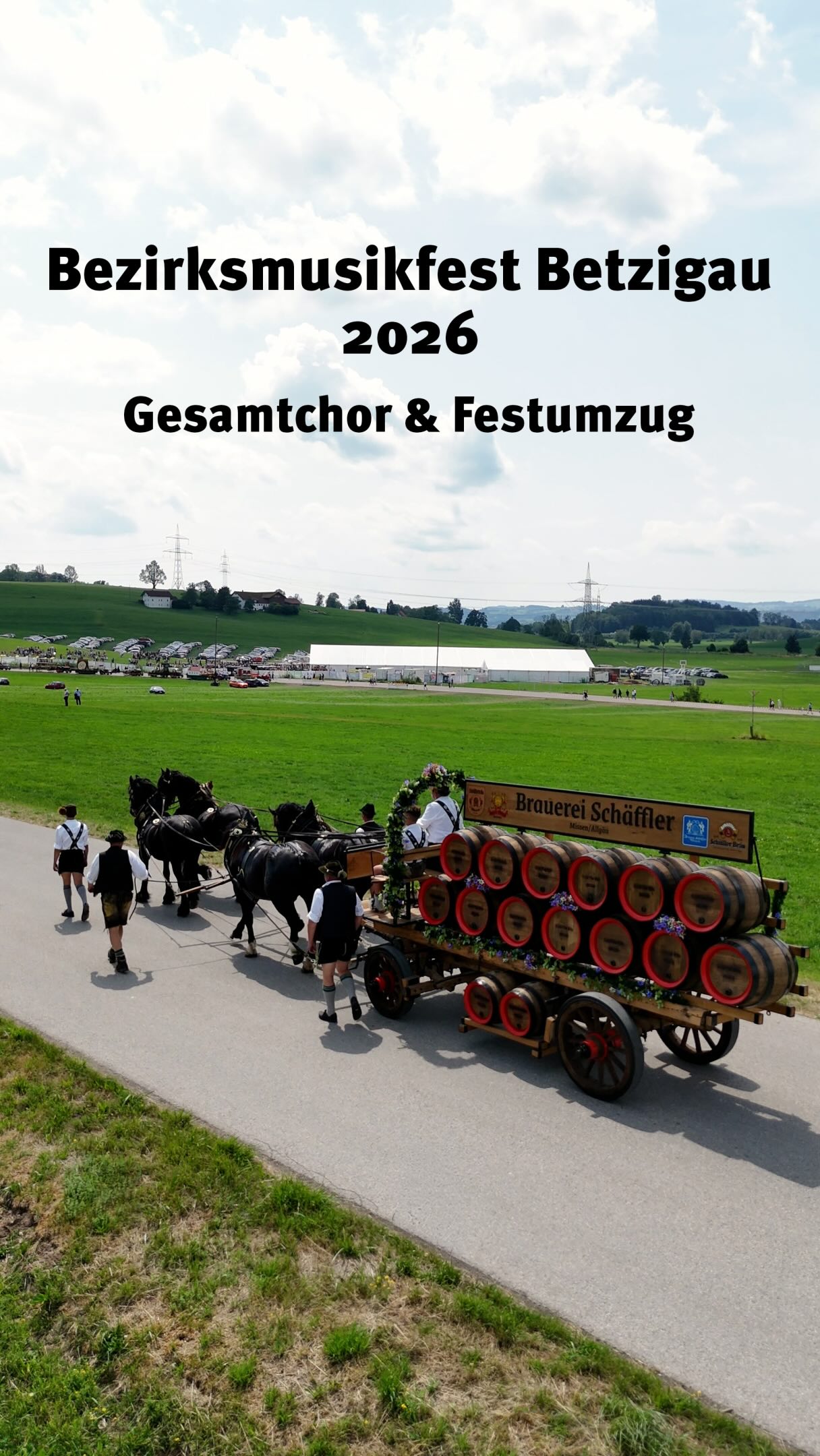 Das wars wieder mit dem Bezirksmusikfest in Betzigau – lange Vorfreude, schnelles Aufbauen und rasante Festtage.
 
Wir hatten tolle Tage in Betzigau, haben viel gelacht, neue Leute kennengelernt, viele viele bekannte Gesichter gesehen und einige Bier