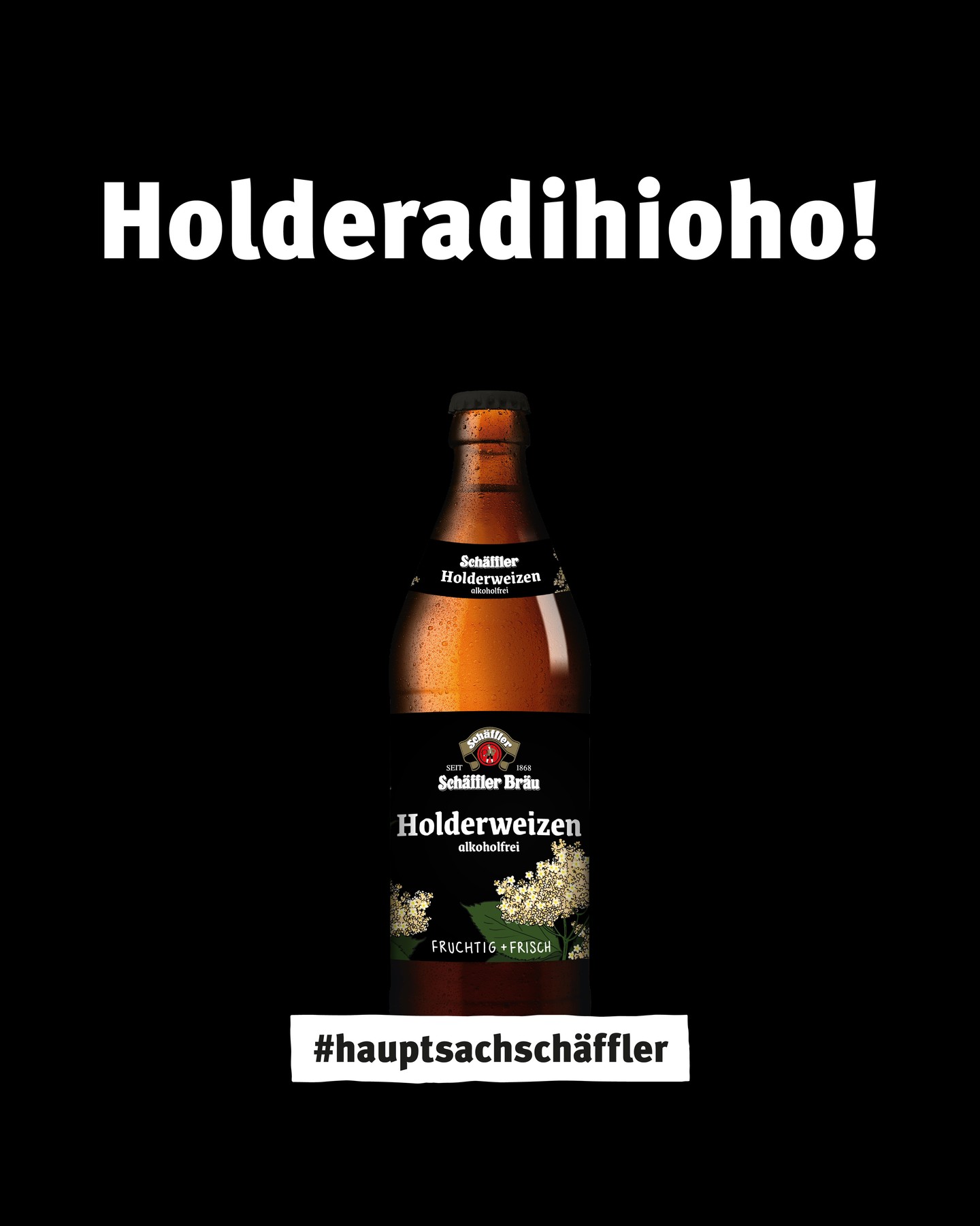 Holderadihioho!⁠
Unser Holderweizen - das Original seit 2014 ?⁠
⁠
#hauptsachschäffler #wirliebenbier #allgäu #holderweizen