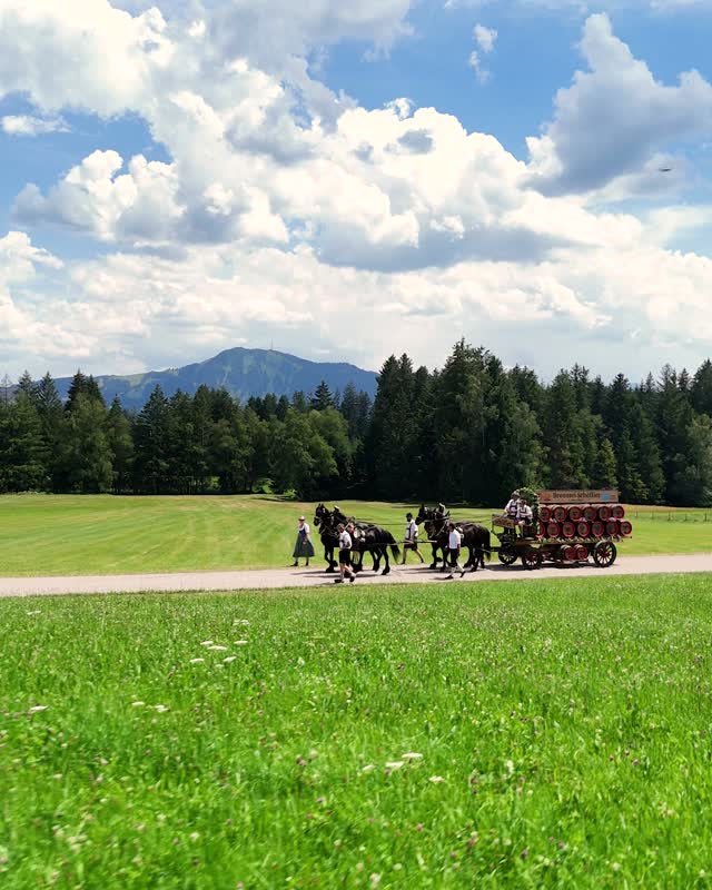 Unser Festwagen ist wieder unterwegs! ⁠
⁠
Über den Winter hat unser ehemaliger Braumeister Dieter mit viel Herzblut, Zeit und handwerklichem Können unseren Festwagen gebaut bzw. restauriert.⁠
⁠
Beim Musikfest in Akams und beim Bezirksmusikfest in Bet