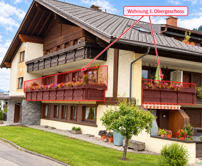 EIGENTUMSWOHNUNG 2-Zi/ 66,37 qm Balkon