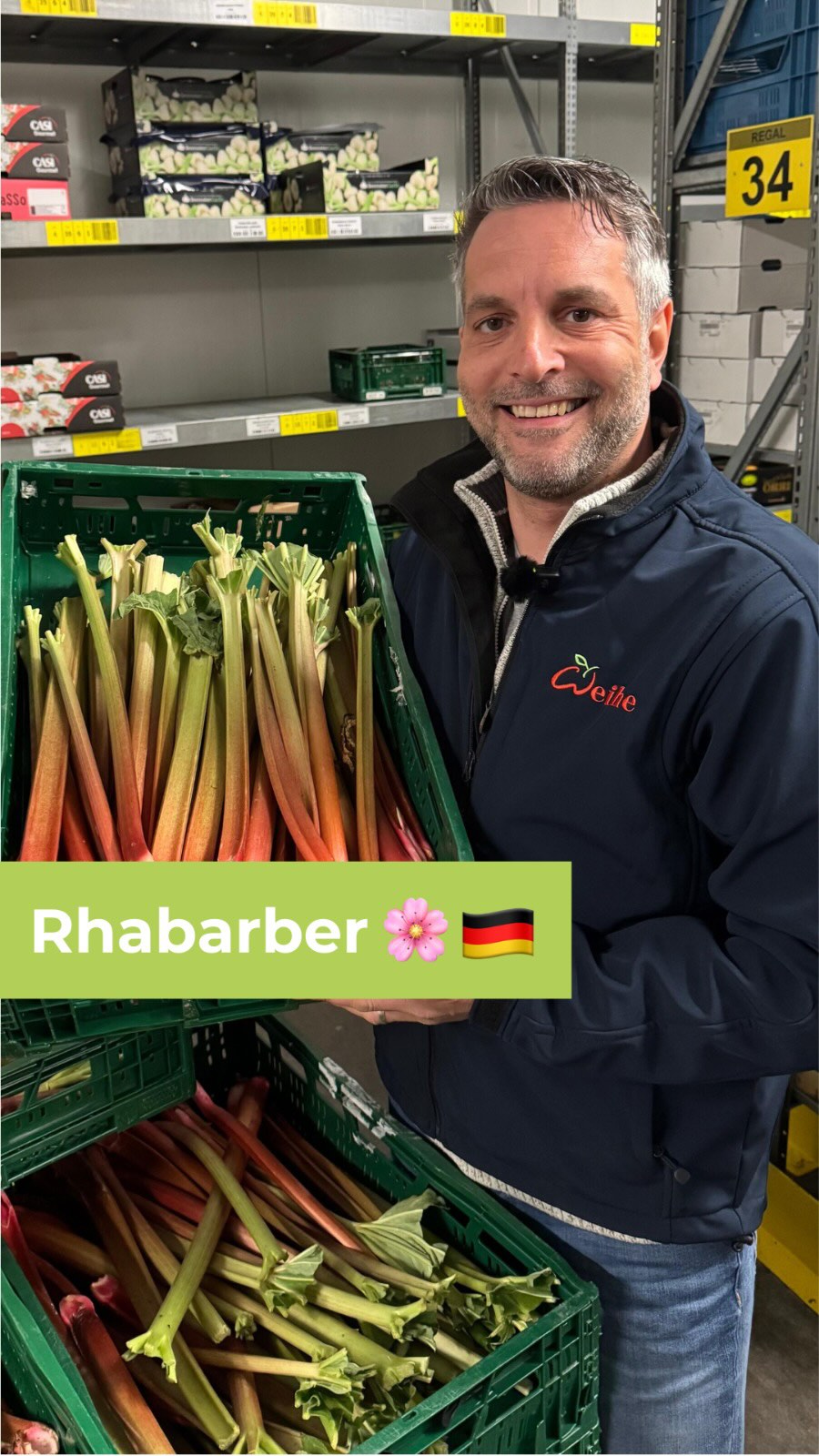 Unser Produkt des Monats: Deutscher Rhabarber ?
Gleichzeitig mit dem Spargel ist bei uns auch deutscher Rhabarber verfügbar. 

Knackig frische Stangen liefern wir euch direkt in eure Küchen. 

#rhabarber #weihe #produktdesmonats #saisonalessen