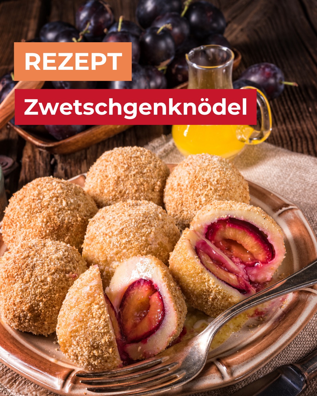 Zwetschgenknödel wie bei Oma ?

Buttrig, fruchtig und süß! Wir machen sie mit einem Kartoffelteig und gefüllt werden die Zwetschgen mit Pflaumenmus.

Swipe für das Rezept und speichere es dir ab für die nächste Kochsession! 

#saisonkalender #saisonk